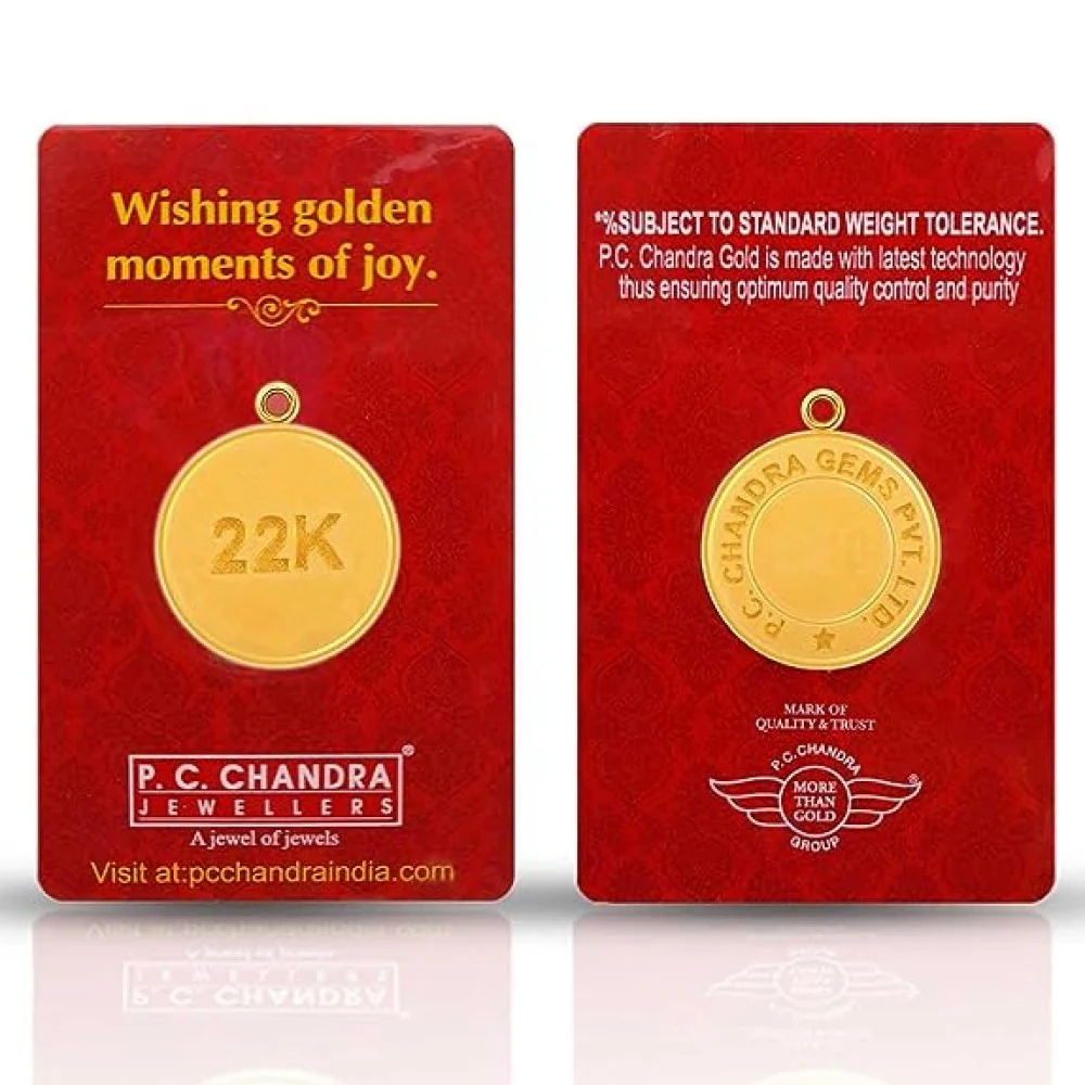 10 Gm 22k Gold Coin Pendant - Image 3