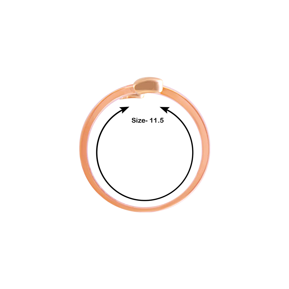 14k (585) Rose Gold And Diamond Ring For Women - Image 5