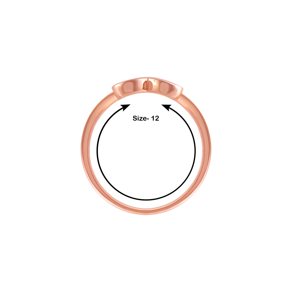 14k (585) Rose Gold And Diamond Ring For Women - Image 5