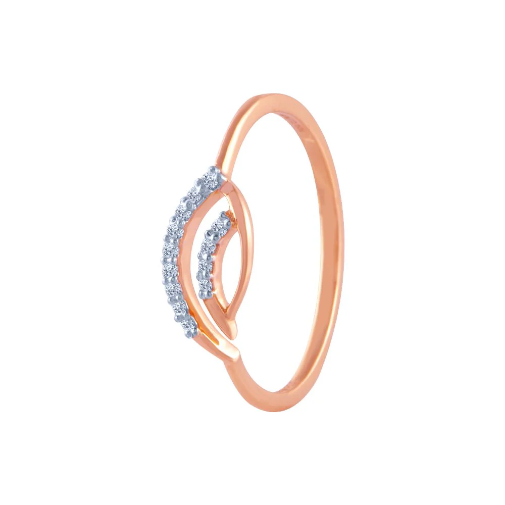 14k (585) Rose Gold And Diamond Ring For Women - Image 3