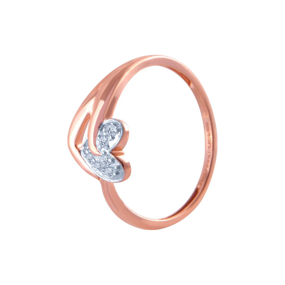 14k (585) Rose Gold And Diamond Ring For Women - Image 3