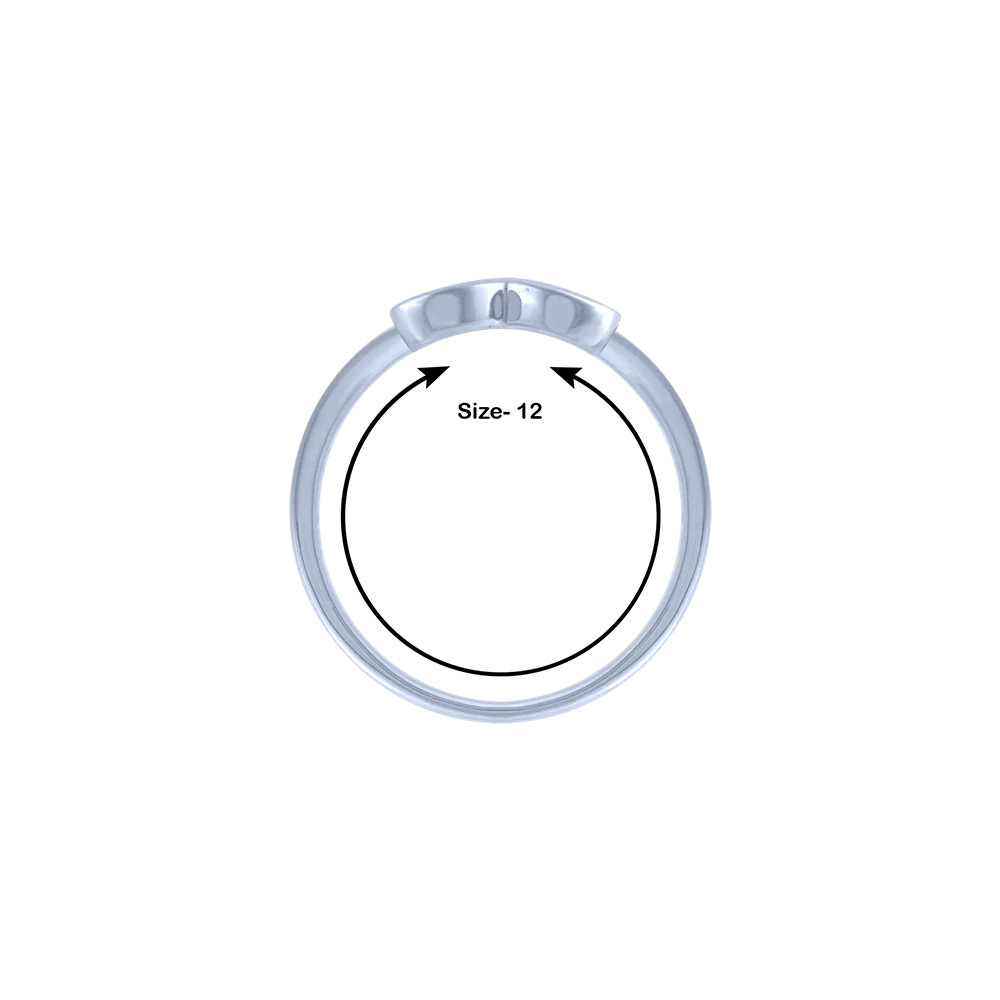 14k (585) White Gold And Diamond Ring For Women - Image 5