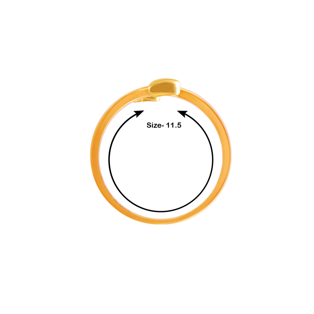 14k (585) Yellow Gold And Diamond Ring For Women - Image 5