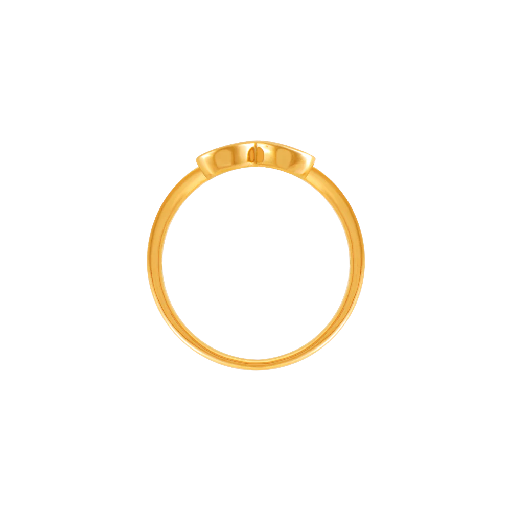 14k (585) Yellow Gold And Diamond Ring For Women - Image 2