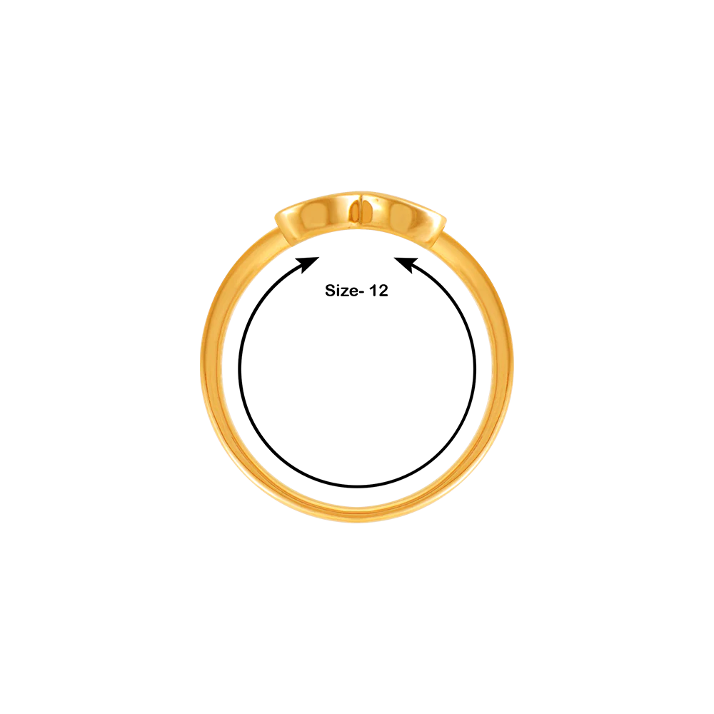 14k (585) Yellow Gold And Diamond Ring For Women - Image 5