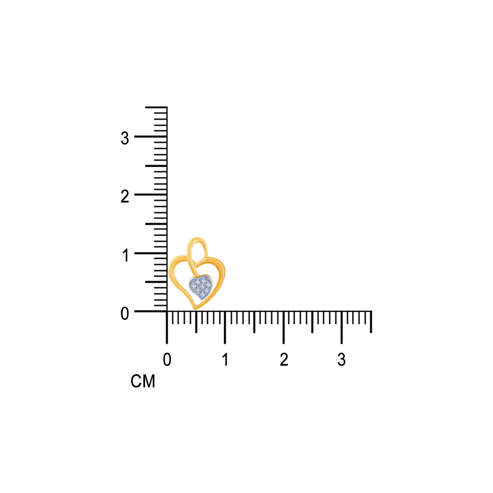 14k (585) Yellow Gold And Diamond Stud Earrings For Women - Image 5