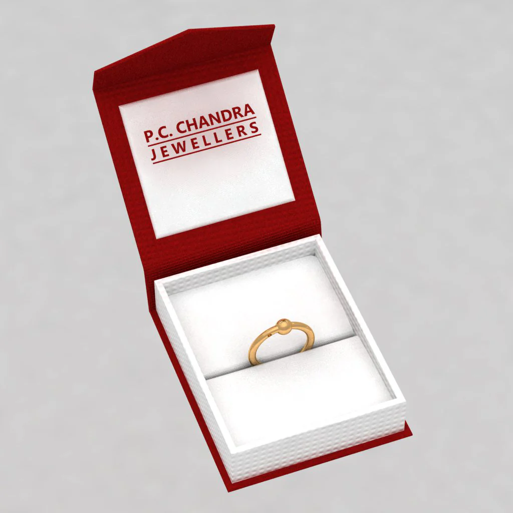 14k Alluring Gold Eyebrow Ring - Image 6