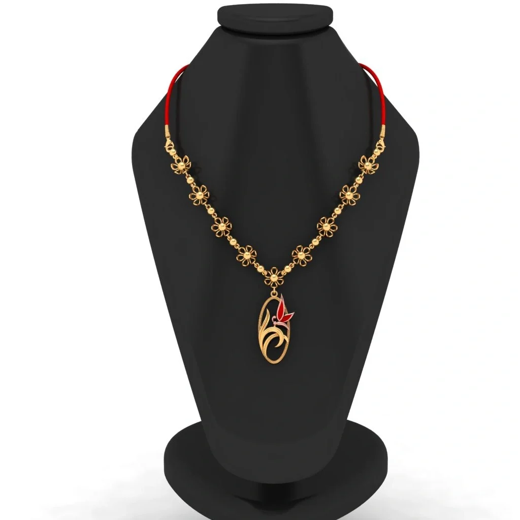 14k Bird Themed Gold Necklace Design For You - Image 2