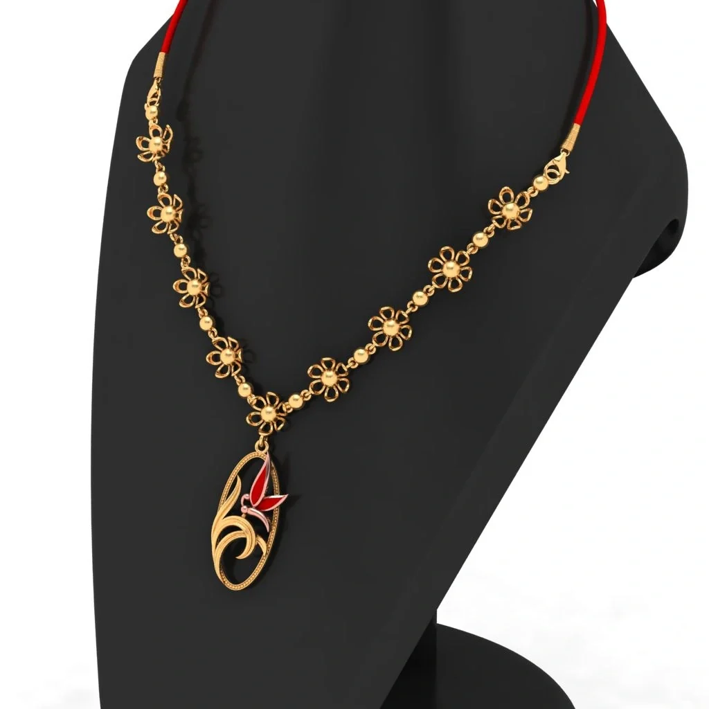 14k Bird Themed Gold Necklace Design For You - Image 3