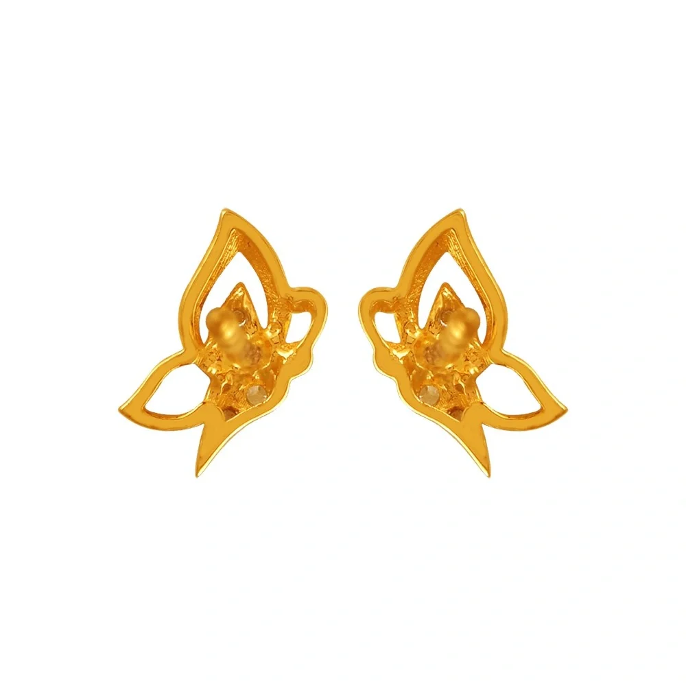 14k Butterfly Gold Earrings From Online Exclusive For You - Image 4