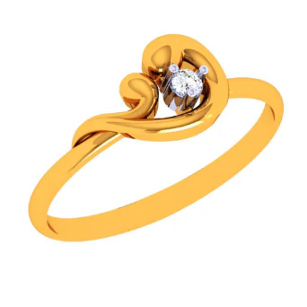 14k Chimeric Style Contemporary Gold Finger Ring - Image 3