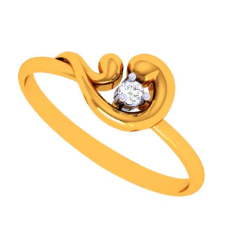 14k Chimeric Style Contemporary Gold Finger Ring - Image 4