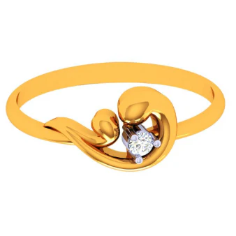 14k Chimeric Style Contemporary Gold Finger Ring - Image 5