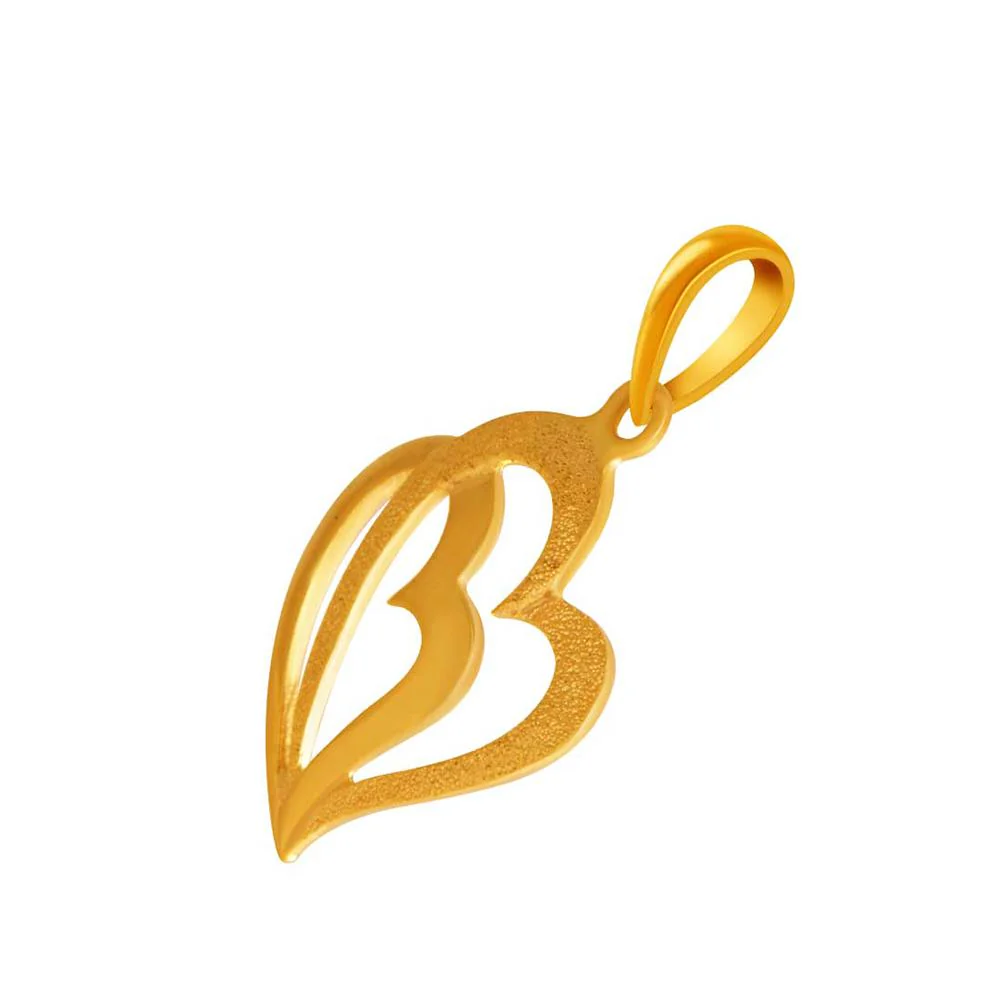 14k Double Hearts Gold Pendent - Image 3