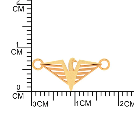 14k Exquisite Eagle Charm Gold Rakhi - Image 4