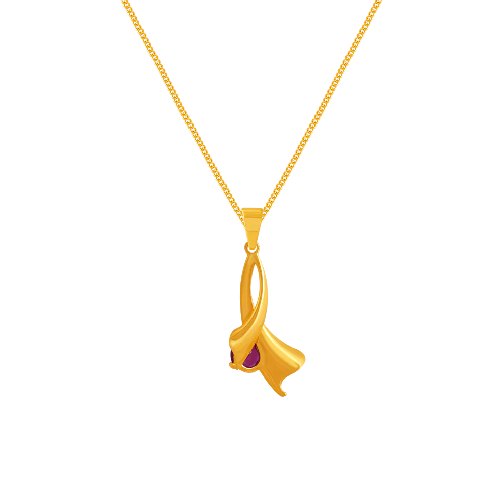 14k Gem Gold Pendant From Amazea Collection - Image 4