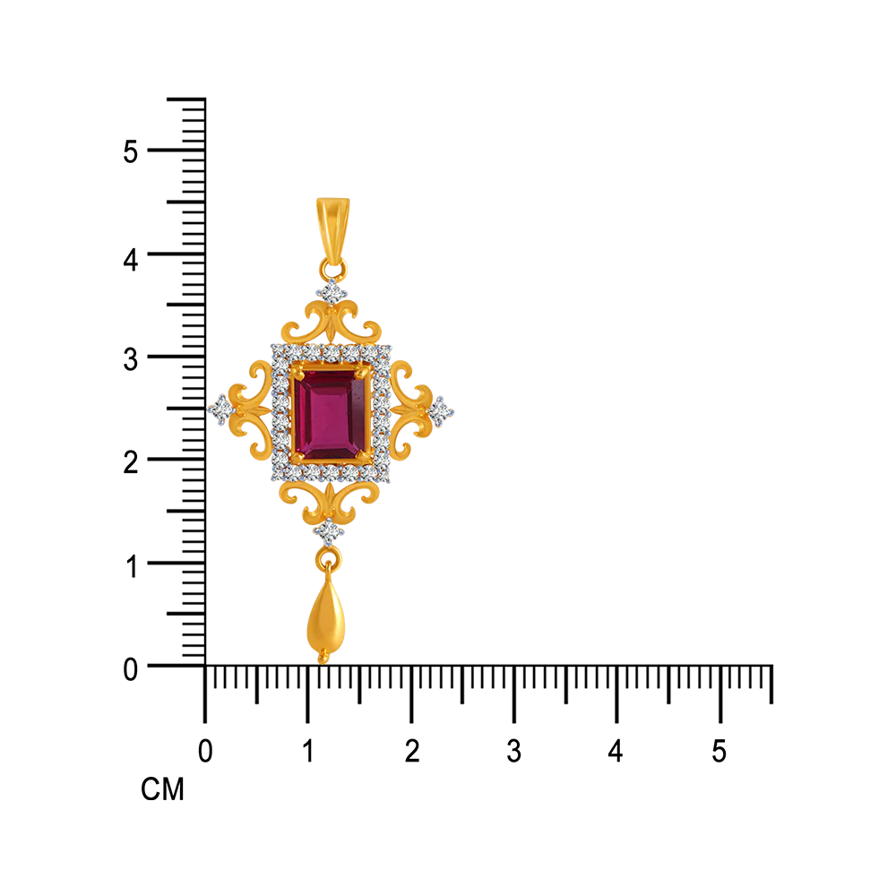 14k Gem Gold Pendant From Amazea Collection For Women - Image 6