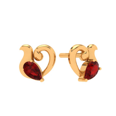 14k Gold Ear Stud For Everyday Wear - Image 2