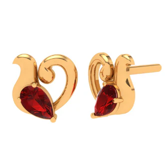 14k Gold Ear Stud For Everyday Wear - Image 3