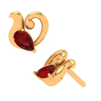 14k Gold Ear Stud For Everyday Wear - Image 4