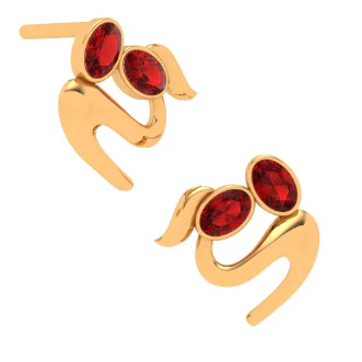 14k Gold Earring With Unique Design - Image 6