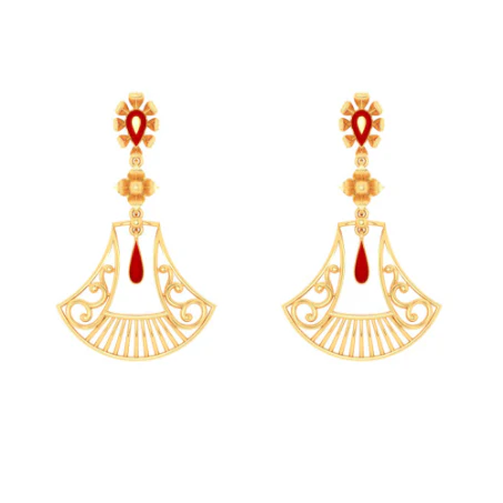 14k Gold Earrings Design For The Wedding Season