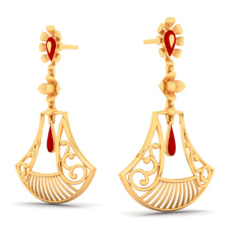 14k Gold Earrings Design For The Wedding Season - Image 5