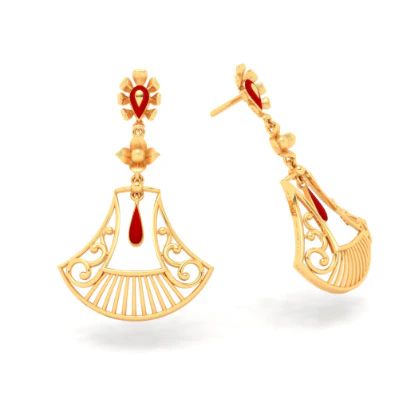 14k Gold Earrings Design For The Wedding Season - Image 6