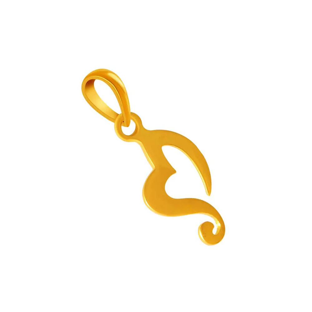 14k Gold Minimalist Heart Shape Pendant - Image 3