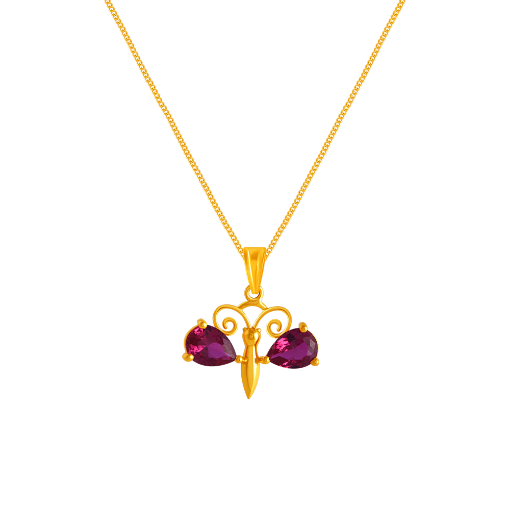 14k Gold Pendant By Amazea Collection For Ladies