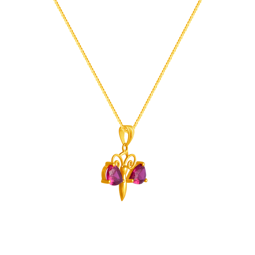 14k Gold Pendant By Amazea Collection For Ladies - Image 2