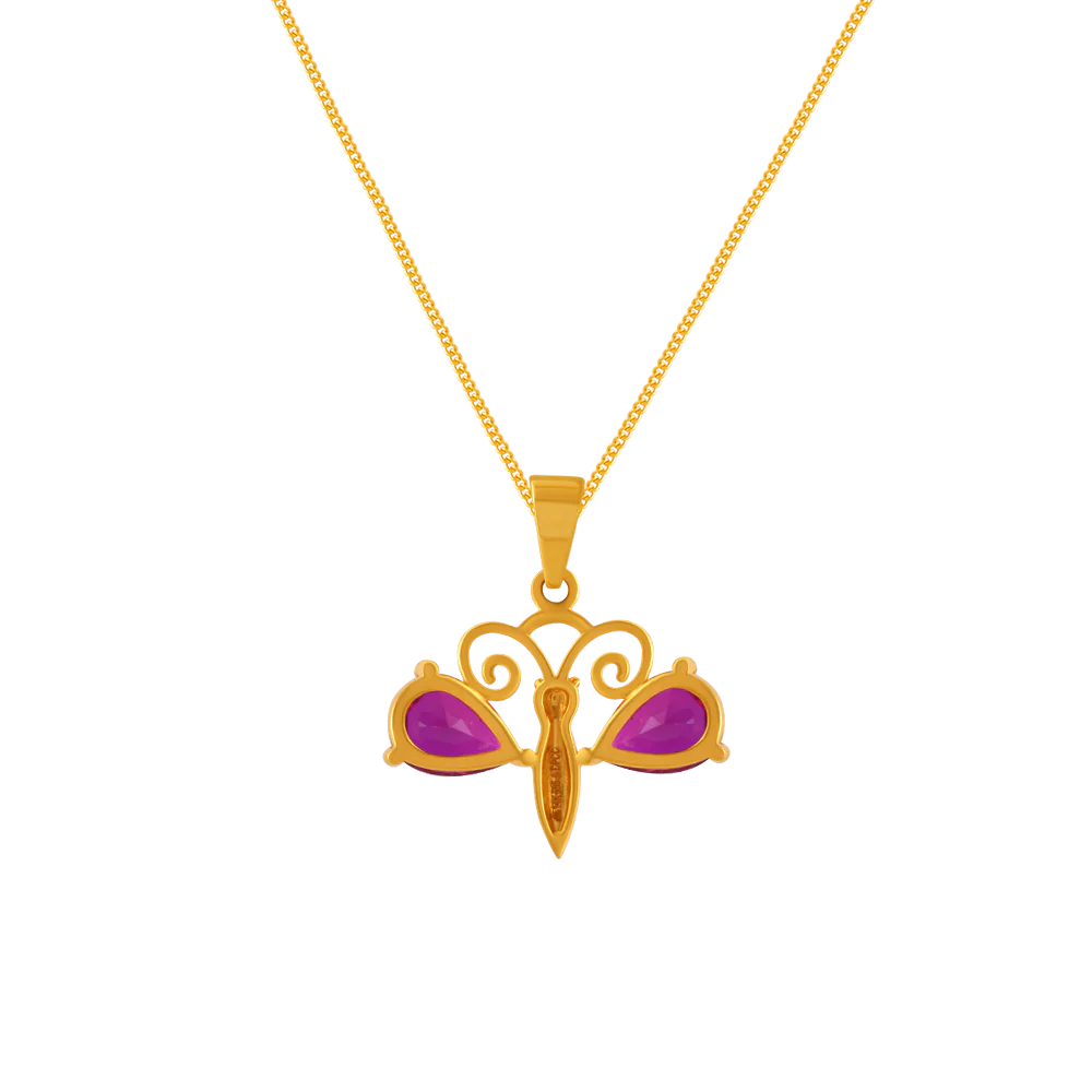 14k Gold Pendant By Amazea Collection For Ladies - Image 4