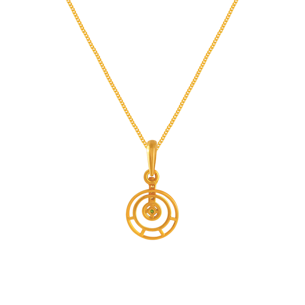 14k Gold Pendant Circle Shape From Online Exclusive - Image 4