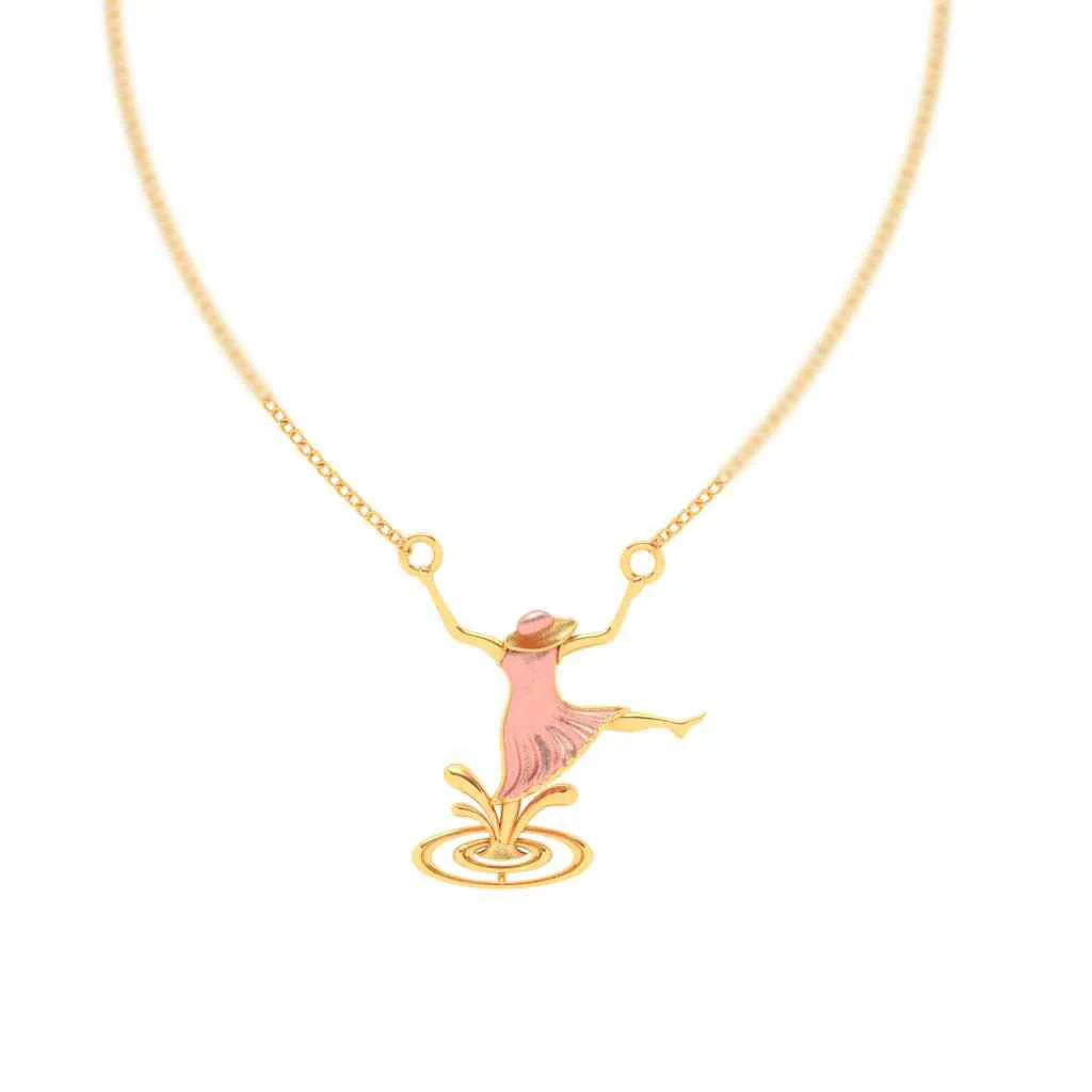 14k Gold Pendant Dancing Girl Shape From Online Exclusive - Image 3