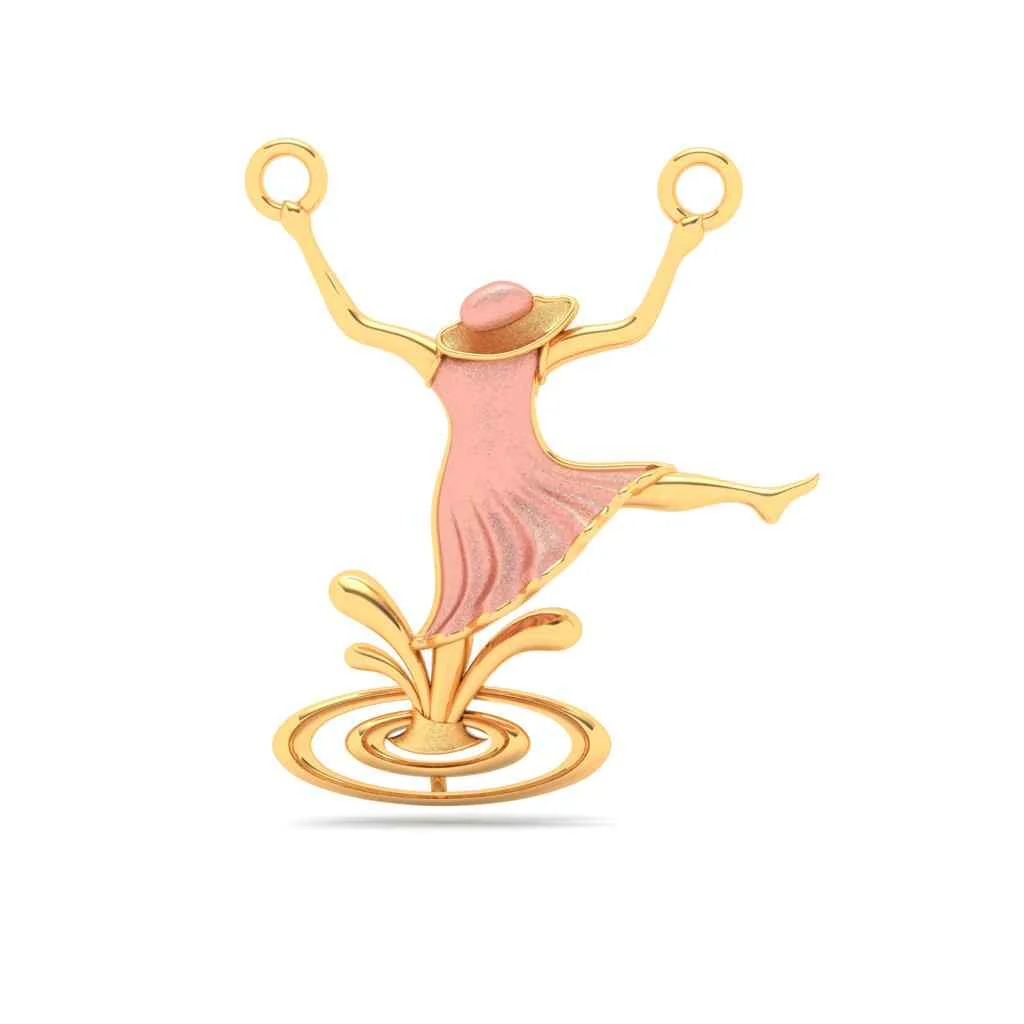 14k Gold Pendant Dancing Girl Shape From Online Exclusive - Image 5