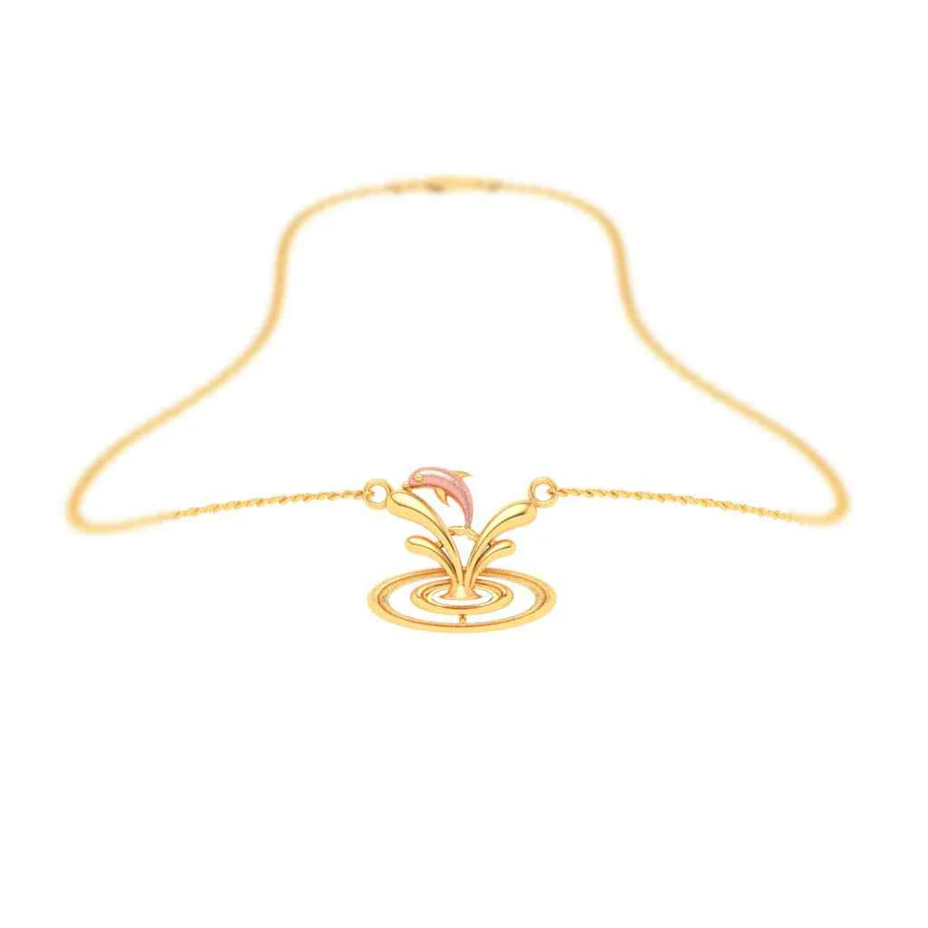14k Gold Pendant Dolphin Shape From Online Exclusive