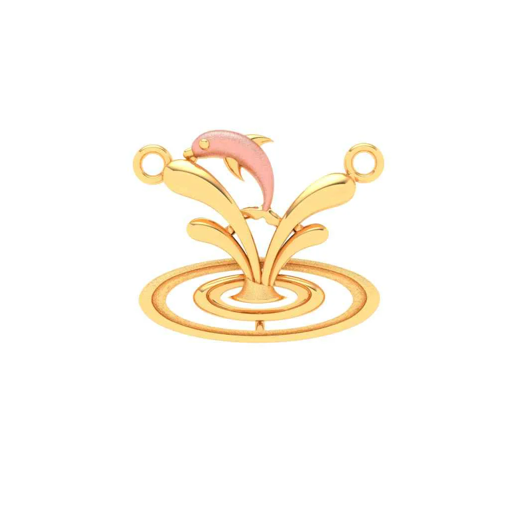 14k Gold Pendant Dolphin Shape From Online Exclusive - Image 5