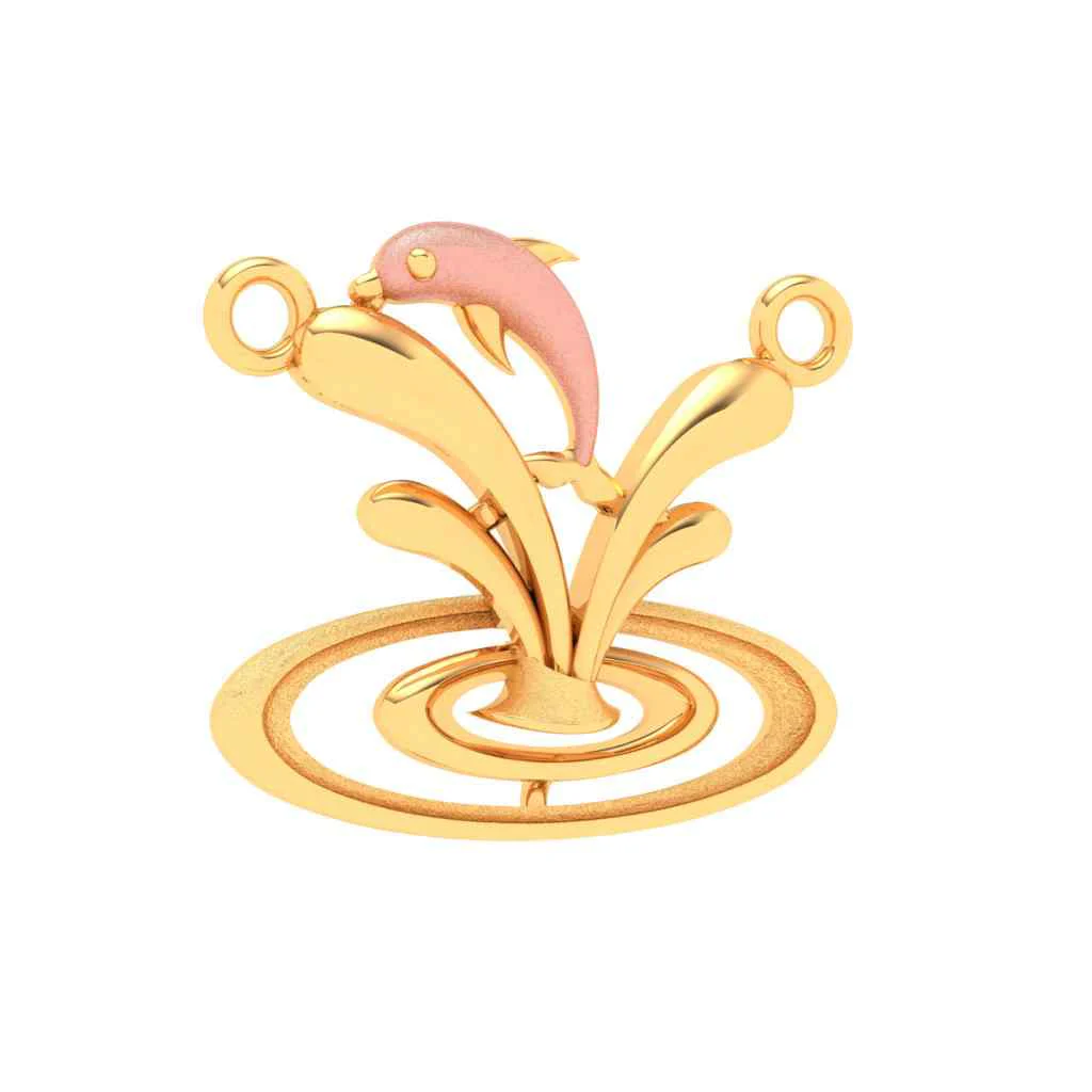 14k Gold Pendant Dolphin Shape From Online Exclusive - Image 6