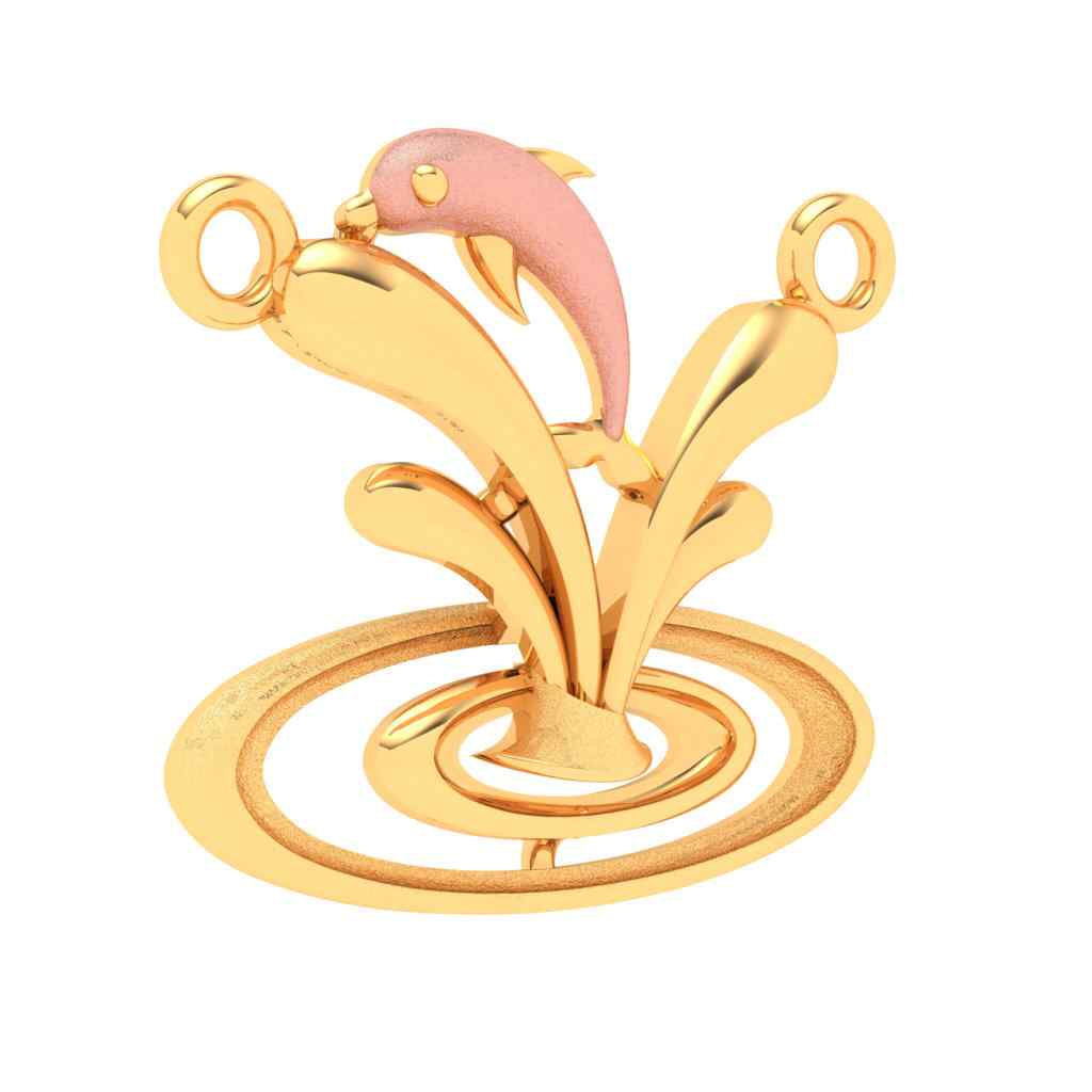 14k Gold Pendant Dolphin Shape From Online Exclusive - Image 7