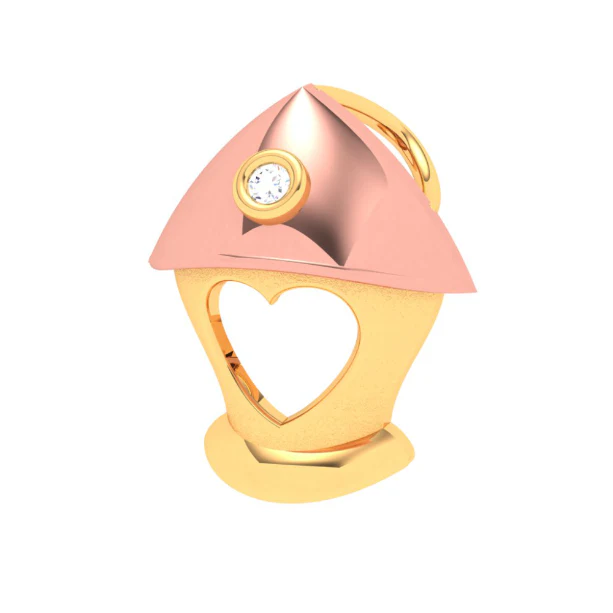 14k Gold Pendant With A Love Sign Cutout From Online Exclusive - Image 2