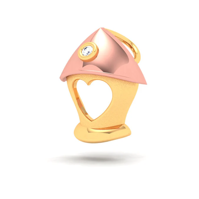 14k Gold Pendant With A Love Sign Cutout From Online Exclusive - Image 5