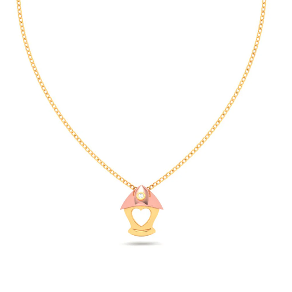 14k Gold Pendant With A Love Sign Cutout From Online Exclusive - Image 6