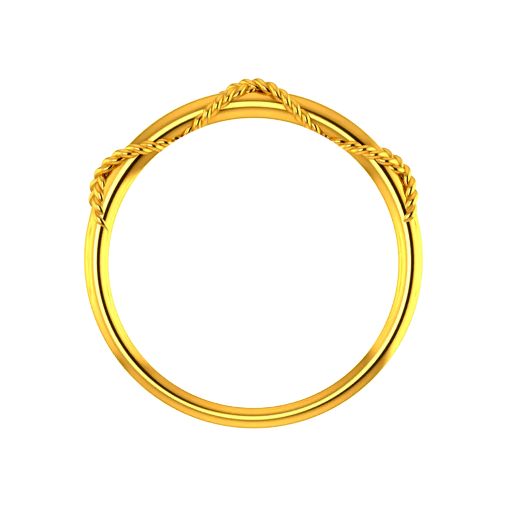 14k Gold Ring With Unique Detailing From Amazea Collection - Image 4