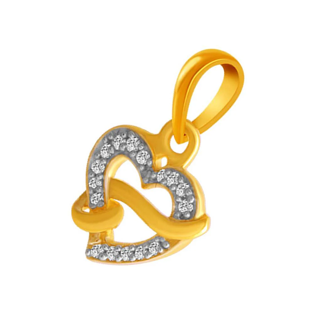 14k Heart With Kalka Style  Gold Pendent - Image 3