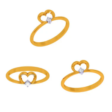14k Heartfelt Gold Ring For Your Valentines - Image 5