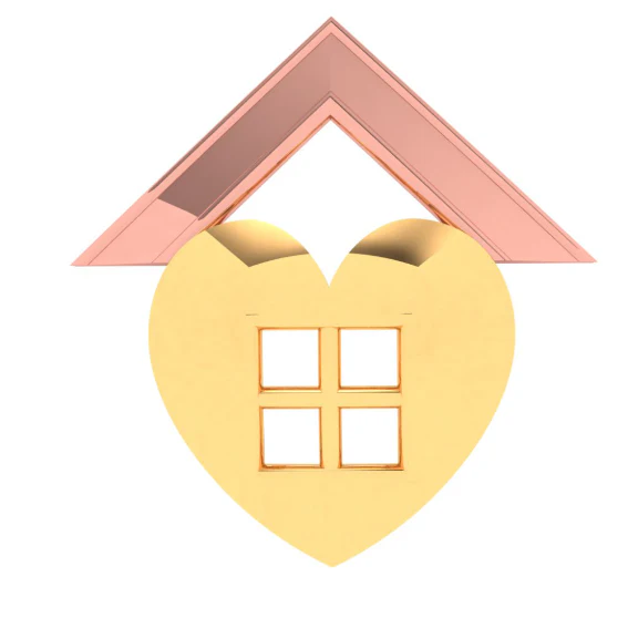 14k Home And Heart Shape Gold Pendant From Online Exclusive