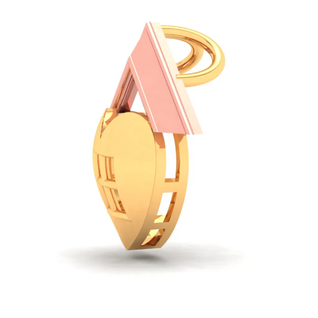 14k Home And Heart Shape Gold Pendant From Online Exclusive - Image 3