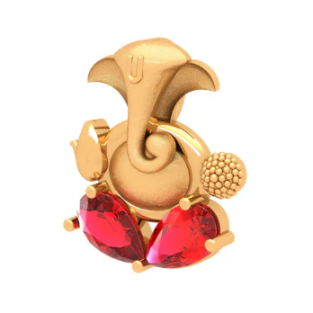 14k Lord Ganesha Gold Pendant From Online Exclusive - Image 2