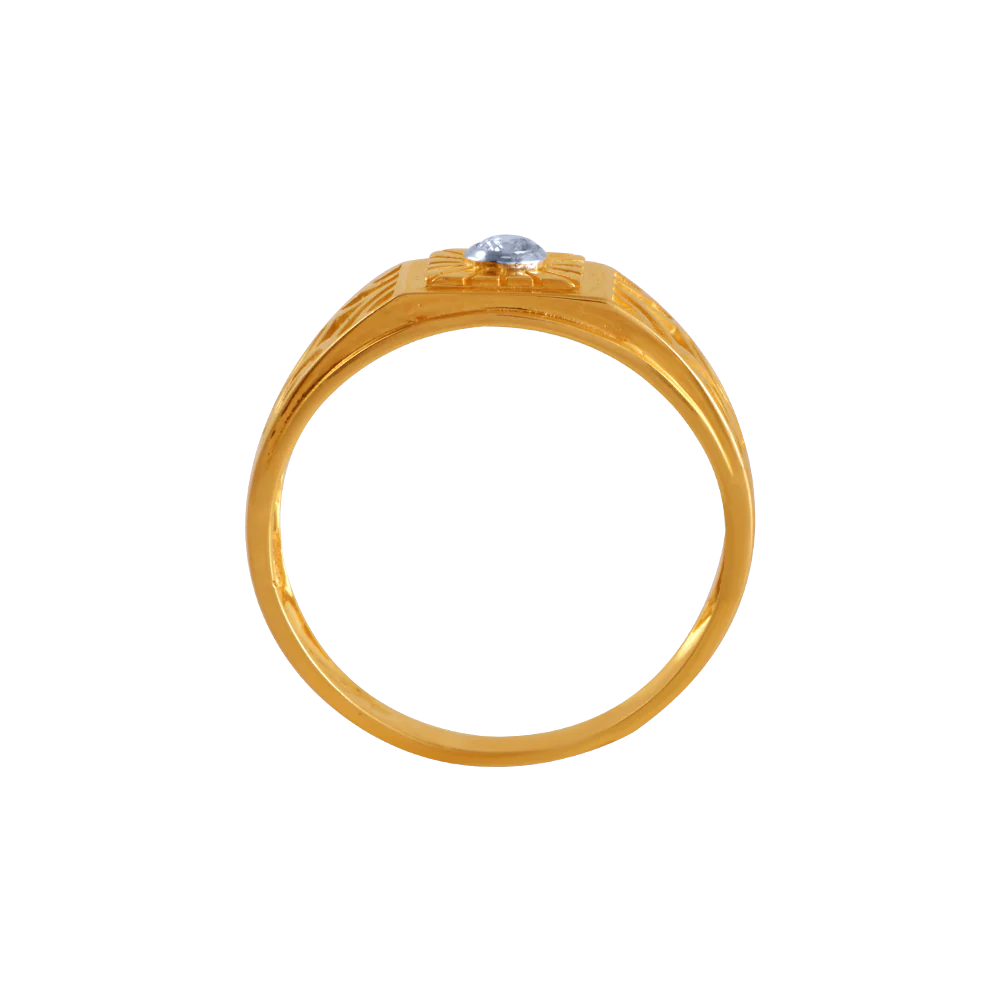 14k Simple Men's Gold Jewellery From Men's Collection - Image 4