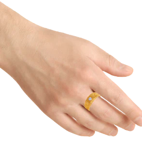14k Simple Men's Gold Jewellery From Men's Collection - Image 5
